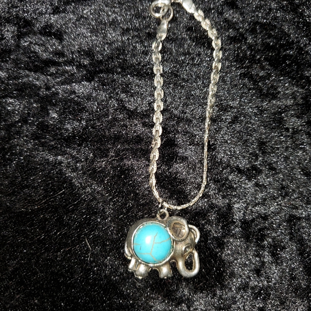 Vintage Sterling Silver Turquoise Bracelet